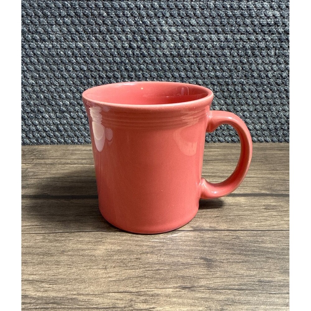 Homer Laughlin Fiesta 12 Ounce Java Mug in Retired Flamingo Salmon Pink USA